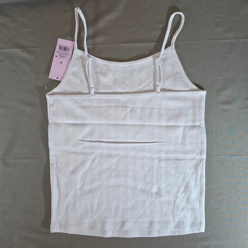 Wild Fable Light Grey Ribbed Mistletoe Cami Top Size M NWT 331 00 9625 - Picture 4 of 8